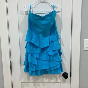 Size 14 bright blue mini dress